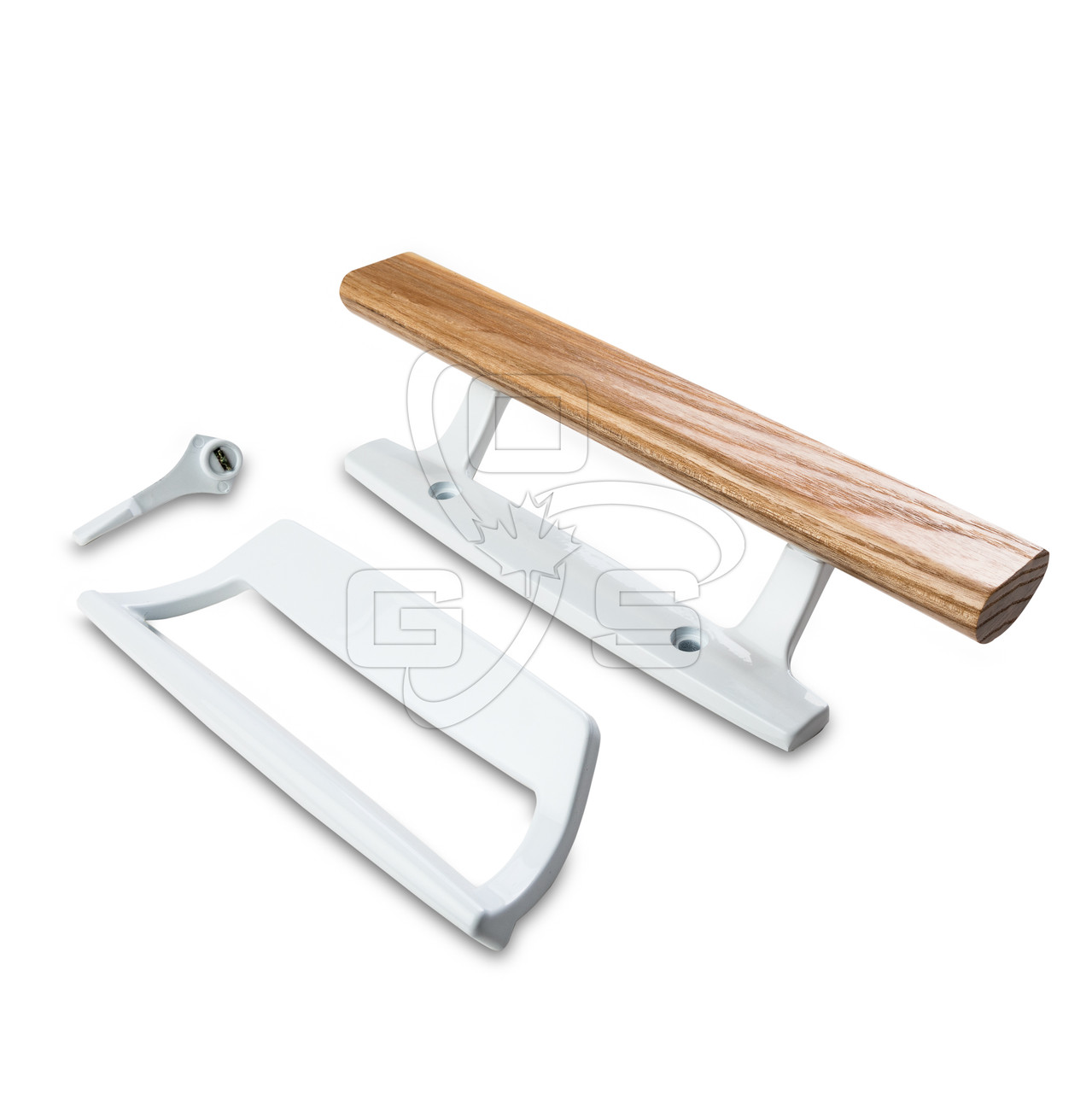 ZENITH WOOD CASTING HANDLE　ゼニス　ウッドハンドル Patio Door Handle Set, Wood Grip Interior w. D Exterior - Ontario