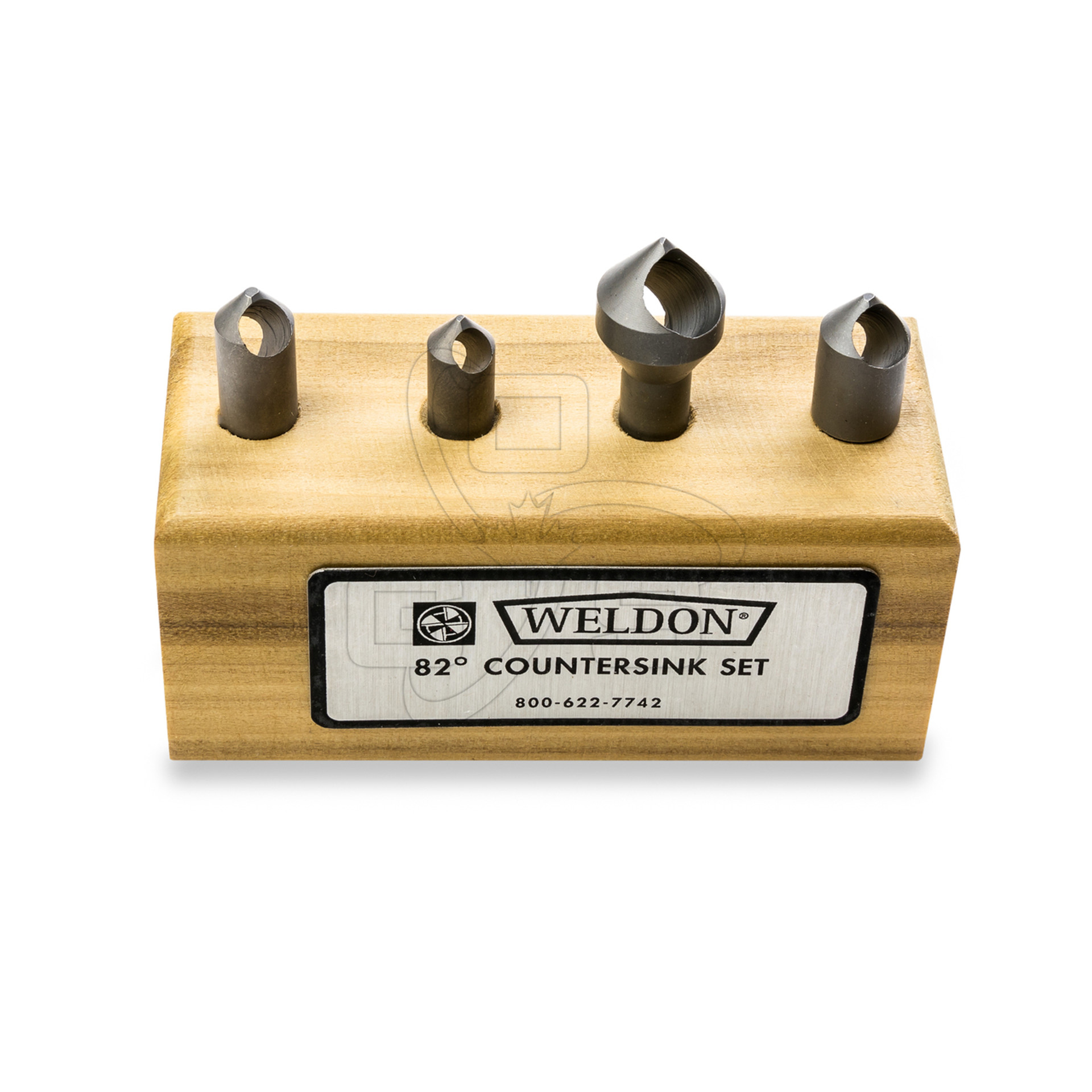 Countersink For Aluminum, 4 Piece Set 6, 8, 10 & 18 Ontario Glazing