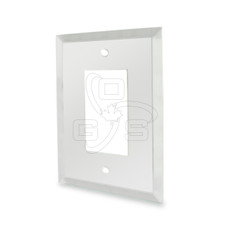 Decora, Glass Single Rocker Switch Mirror Plate, Clear