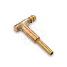 Image of Wood's Powr-Grip (53124) Pad Fitting - Elbow - High Flow - Smooth - Long Stem - OGS Part # WPG-53124