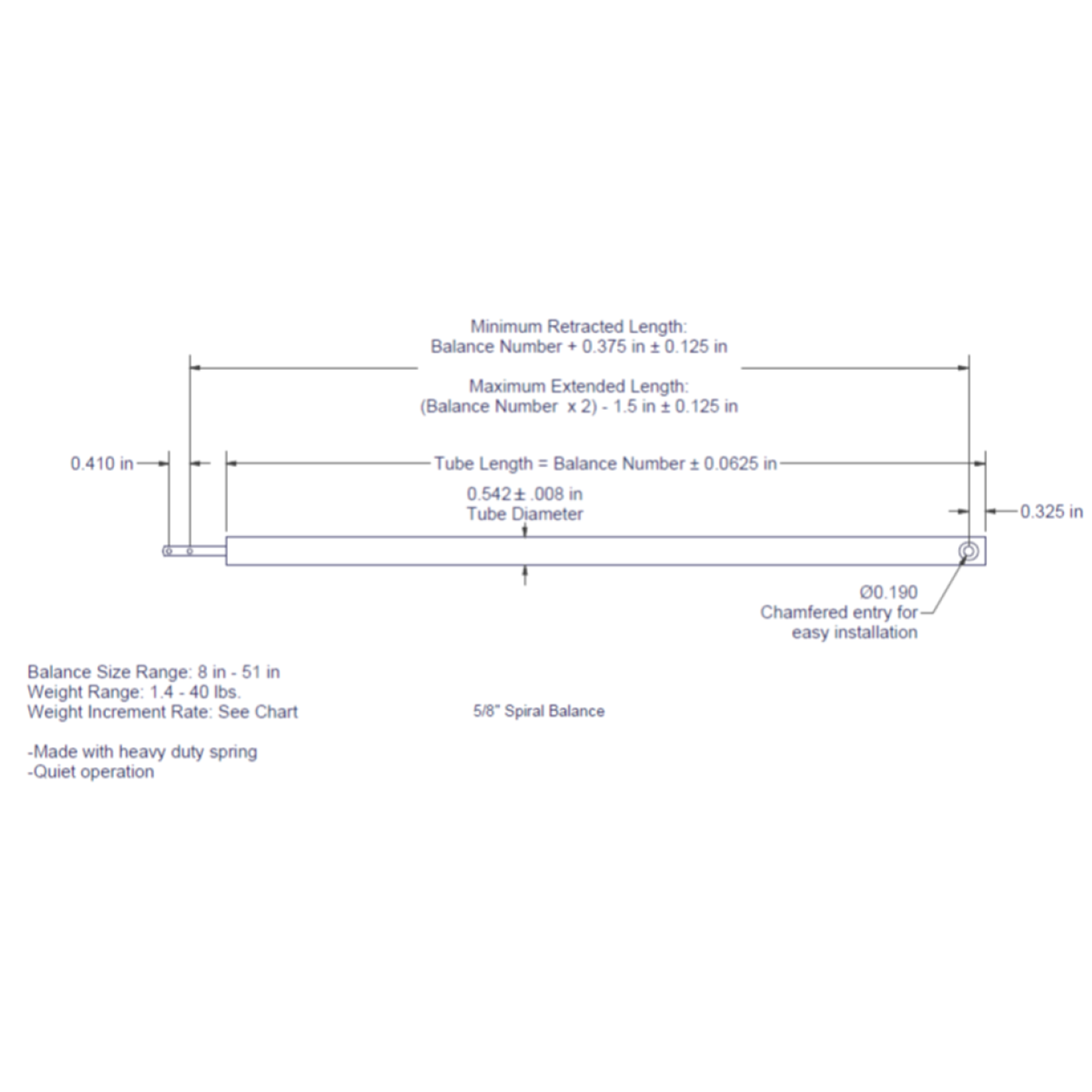 Spiral Window Balance (Standard Duty, Red Tip) Ontario Glazing Supplies