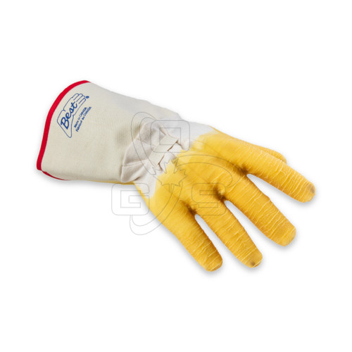 Rubber Coated Gloves (Long Cuff, Wrinkled Rubber) 