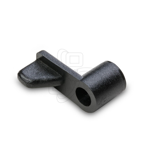 Black Plastic Turn Clips, 5/16"