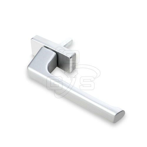 Tilt & Turn Window/Door Handle (GU Series), Silver Finish,  OGS Part Num: TT-9125S, Image 1