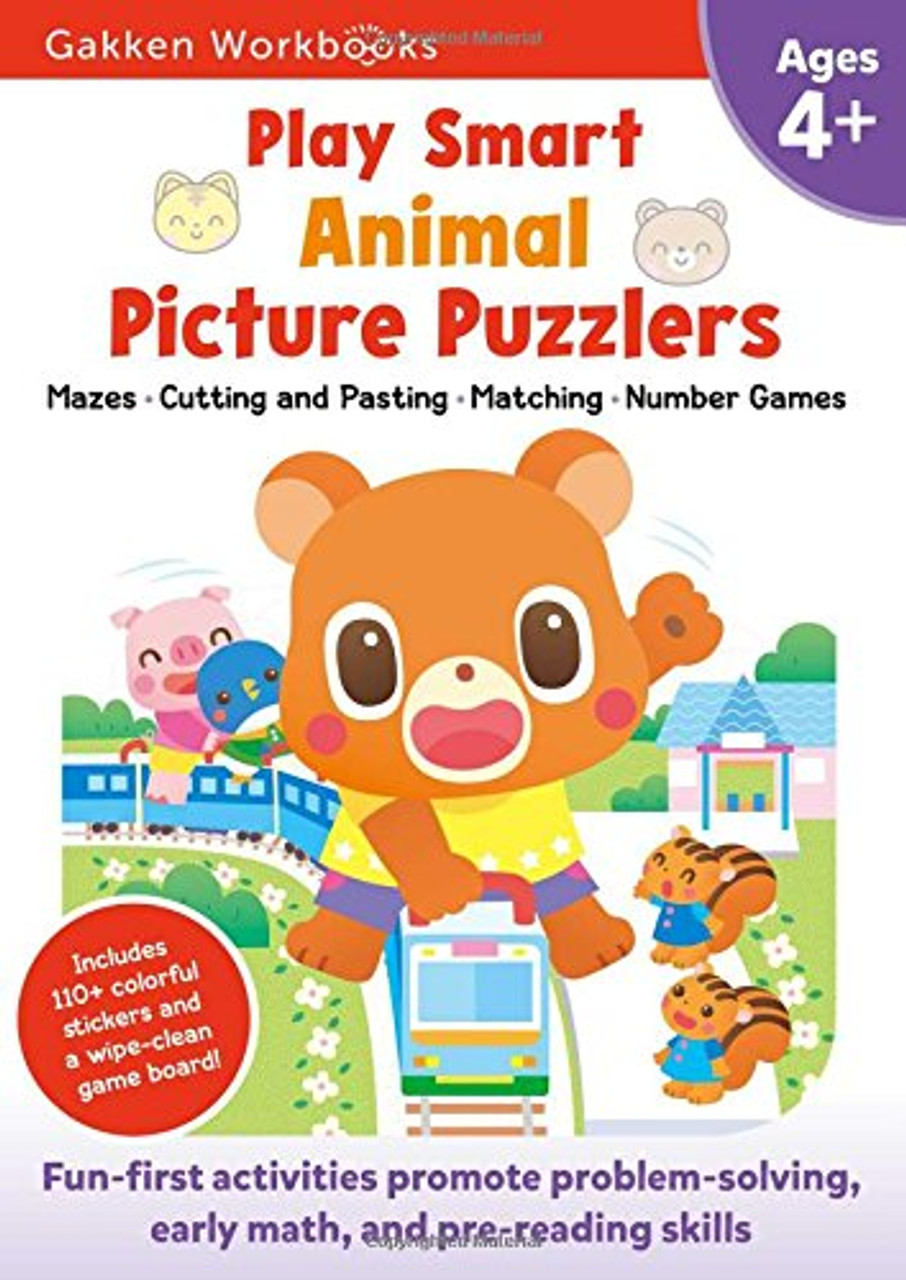 Play Smart Animals: Mazes, Cutting and Pasting, Matching, and Number Games (Ages 4 and up)