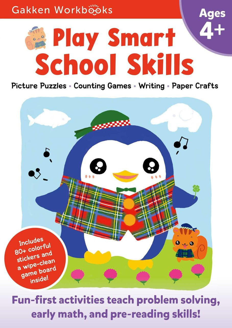 Play Smart School Skills: Picture Puzzles, Counting Games, Writing and Papercrafts (Ages 4 and up)