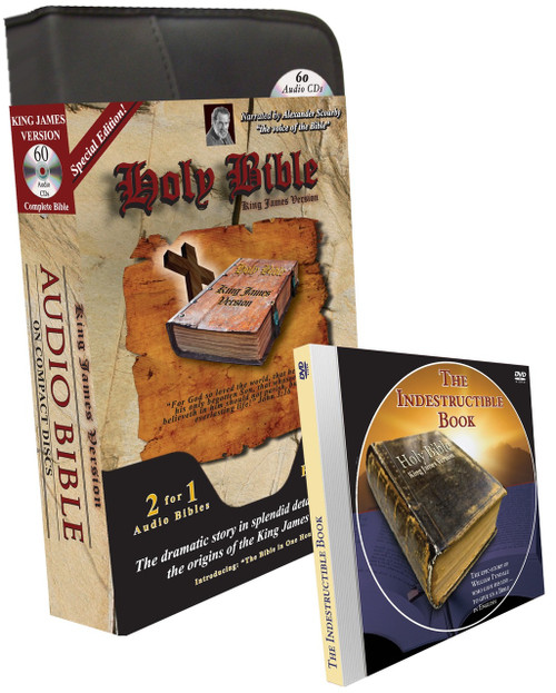 KJV Complete Bible "Special Edition" (MP3/CD) with Indestructible Book DVD and Bible in One Hour