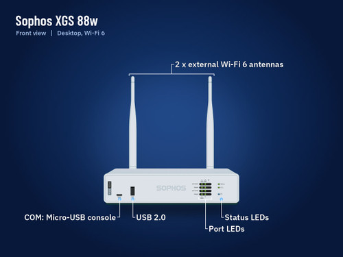 Sophos XGS 88w firewall appliance, front view
