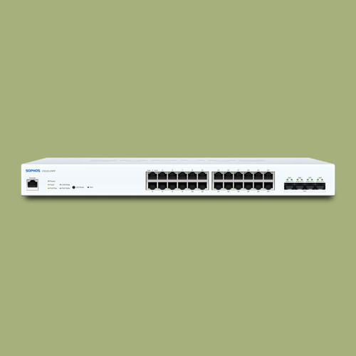 Sophos Switch CS110-24FP - 24 port with Full PoE - US power cord (LS12FZ60ZZPCUS) - front