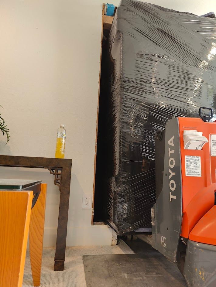 Representative Boswell residential safe delivery through a narrow entry