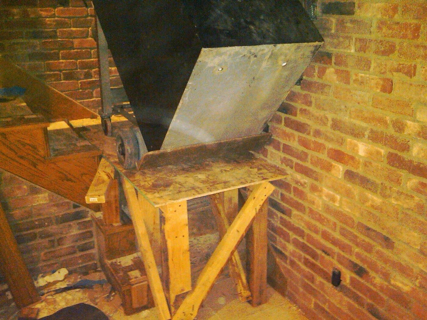 Heavy safe on stair equipment during a Boswell staircase move