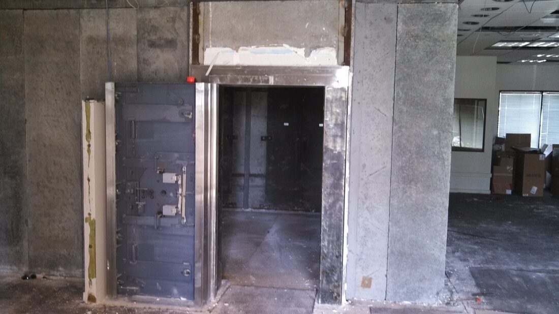Bank vault removal project