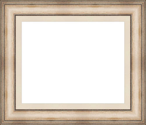 Pewter finished Plein Aire Picture Standard Frame with Linen Liner Gallery Quality Wood Moulding