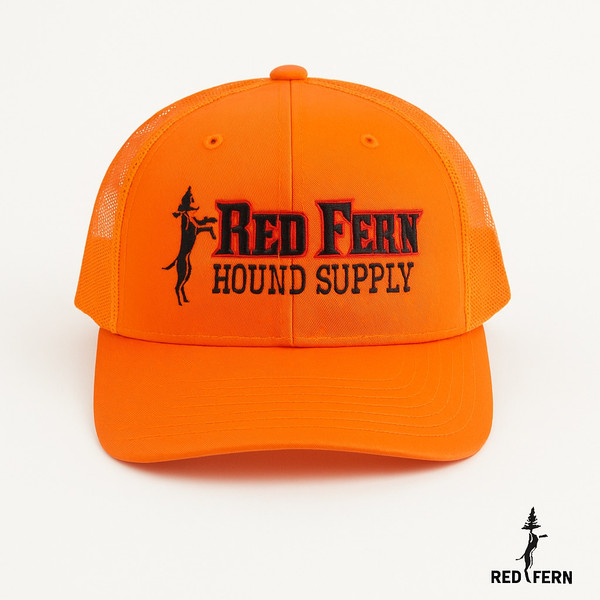 Red Fern Blaze Orange Trucker Hat