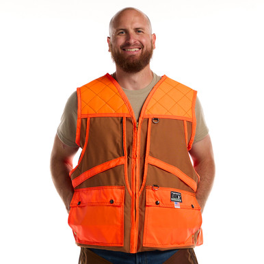f*x様 Game Vest - blend spun / glay 426-upland-game-vest-br-or-