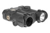 The LS420G is a 7075 Aluminum bodied multi- laser aiming device. Includes class IIIA visible green laser, class 2M IR laser, and IR Illuminator coaxially mounted for easy zeroing. Also features a 600 Lumen white light, IR Illuminator focus adjustment, quick release picatinny rail mount, remote pressure switch, IP67 water resistance, and is powered by two CR123 batteries for increased run-time.