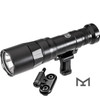SureFire’s Scout Light Pro series rewrote the rules of WeaponLight versatility. The M340DFT combines high-candela performance and dual-fuel capability. The M340DFT delivers the farthest-reaching beam of any SureFire long gun WeaponLight in a compact form factor. As a result, it is ideal for long-range target identification.
The M340DFT projects a peak beam intensity of 95,000 candela, using the included SF18350 rechargeable lithium-ion battery, or 55,000 candela with a single 123A primary battery. It offers tremendous versatility by also providing ample spill light for situational awareness without sacrificing long-range performance.   
The Scout Light Pro Low-Profile Mount (LPM) delivers unprecedented versatility, allowing the user to optimize the light’s position relative to the rail and other attached firearm accessories. Rugged and reliable, the LPM easily and securely attaches to any MIL-STD-1913 or M-LOK rail.
Constructed of lightweight aerospace aluminum, Mil-Spec hard-anodized, and O-ring sealed to keep out the elements, the M340DFT Scout Light Pro is the best-performing, most feature-rich, WeaponLight for its size.