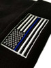 Thin Blue Line Flag Black Beanie