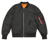 Alpha Industries L-2B Scout Woven Nylon Flight Jacket - Black