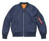 Alpha Industries L-2B Scout Woven Nylon Flight Jacket - Replica Blue