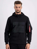 Alpha Industries Black Sweat Anorak Men's Hoodie