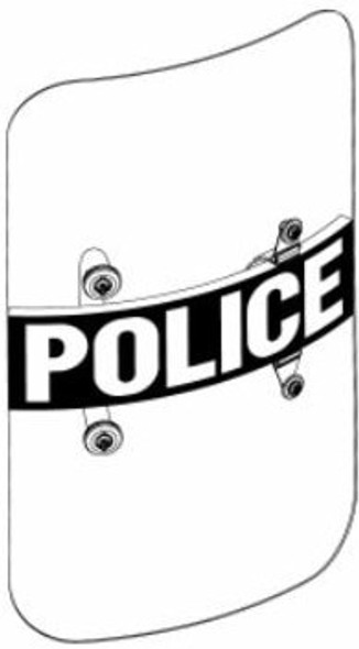 Paulson BS-3 24x48 Riot Shields w/POLICE Decal 10/Pack