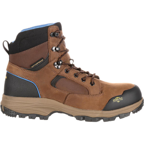 Georgia Boots GB00107 Blue Collar Waterproof Work Hiker Dark Brown Boots