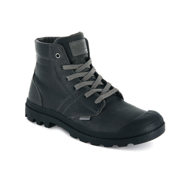 Palladium Men's Pallabrouse Leather Cloudburst/Black Boots