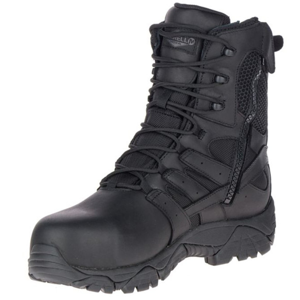 Merrell Men's Moab 2 8" Tactical Response Waterproof Comp Toe Work Side Zip Boot