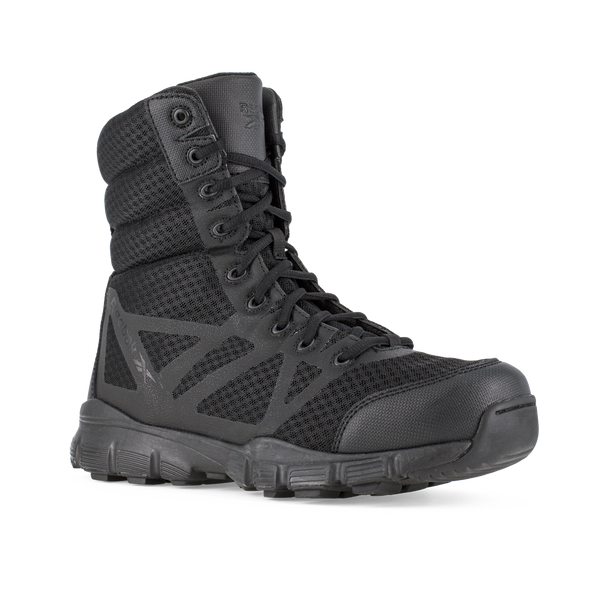 Reebok RB8720 Dauntless Ultra-Light Men's 8" Seamless Tactical Boot with Side Zipper - Black