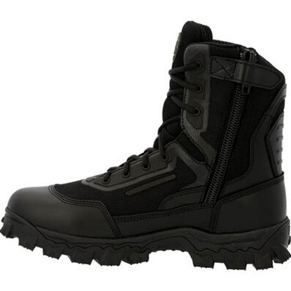 Rocky Alpha Tec 8" Black Side Zip Waterproof Public Service Boots