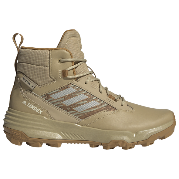 Adidas GZ3969 Men's Unity Leather Mid RAIN.RDY Hiking Shoes - Beige/Black