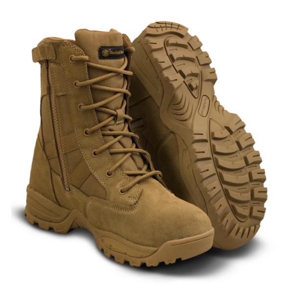 Smith & Wesson 8" Breach 2.0 Coyote Side-Zip Waterproof Boots