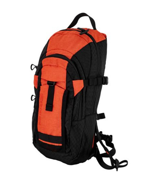 Grey Ghost Gear TQ Hydration Pack - Black Diamond/Orange Heather