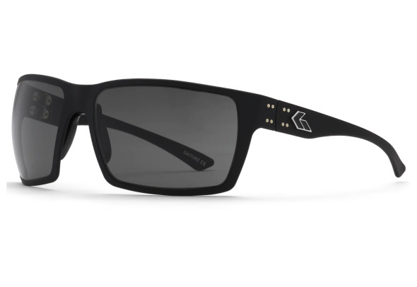 Gatorz Marauder Non-Polar Smoke Lens with Black Anodized w/Silver Logo Black Anodized w/Silver Logo Sunglasses