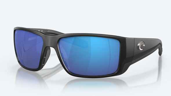 Costa Del Mar Blackfin Pro Black Frame With Blue Mirror Polarized Sunglasses