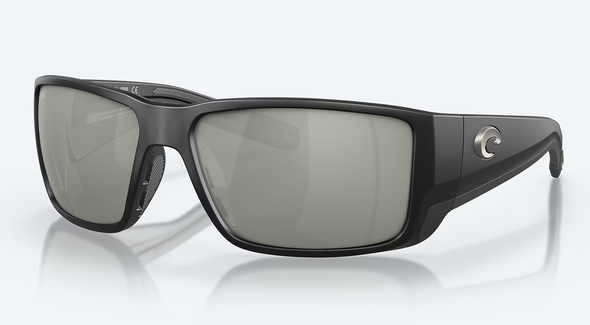 Costa Del Mar Blackfin Pro Black Frame With Gray Silver Mirror Polarized Sunglasses
