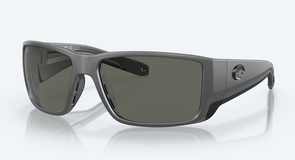 Costa Del Mar Blackfin Pro Matte Gray Frame With Gray Polarized Sunglasses