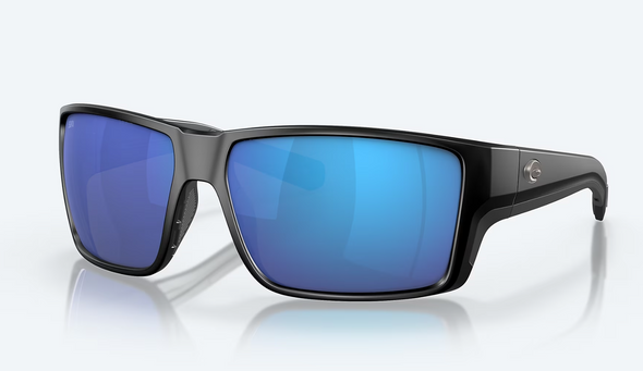 Costa Del Mar Reefton Pro Black Frame With Blue Mirror Polarized Sunglasses