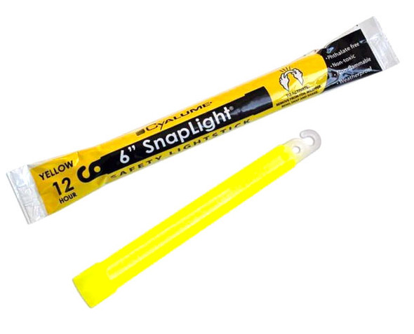 Cyalume / Snaplight 30 Minutes 6" Lightsticks 100/Pack - Red & Yellow MIX