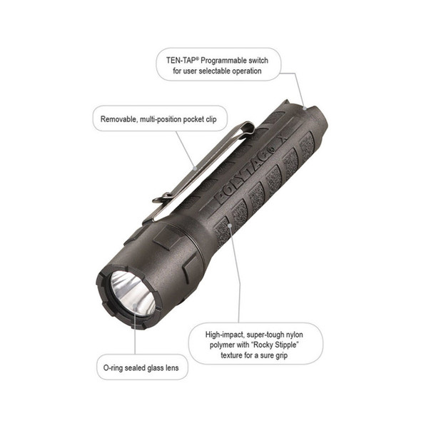 Streamlight PolyTac X Dual Fuel Programmable Flashlights