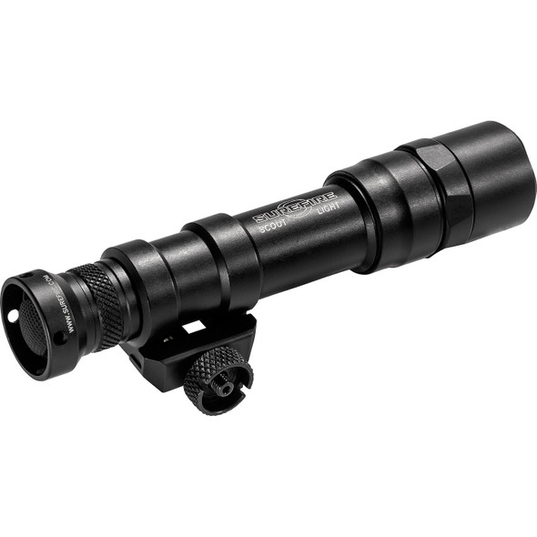 The M600DF Ultra Scout Light is a lightweight, compact WeaponLight featuring an ultra-high-output LED that delivers 1,500 lumens of light with the SF18650A rechargeable lithium-ion battery, and 1,200 lumens of blinding white light with SF123A batteries. A proprietary Total Internal Reflection (TIR) lens shapes the recoil-proof LED’s light into a beam with plenty of reach but enough surround light to accommodate peripheral vision, making the M600DF ideal for close to longer-range applications. The rugged M600DF attaches quickly and securely to any MIL-STD-1913 rail via its integral thumbscrew clamp. A slight press of the Z68 tailcap switch will activate the momentary-on, while fully depressing the tailcap until it clicks will activate constant-on. Constructed of lightweight aerospace aluminum, hard anodized with a Mil-Spec finish, and O-ring sealed to keep out the elements, the tough M600DF thrives in combat-like conditions and provides a tactical advantage in low-light situations — without any sacrifice in weapon maneuverability.