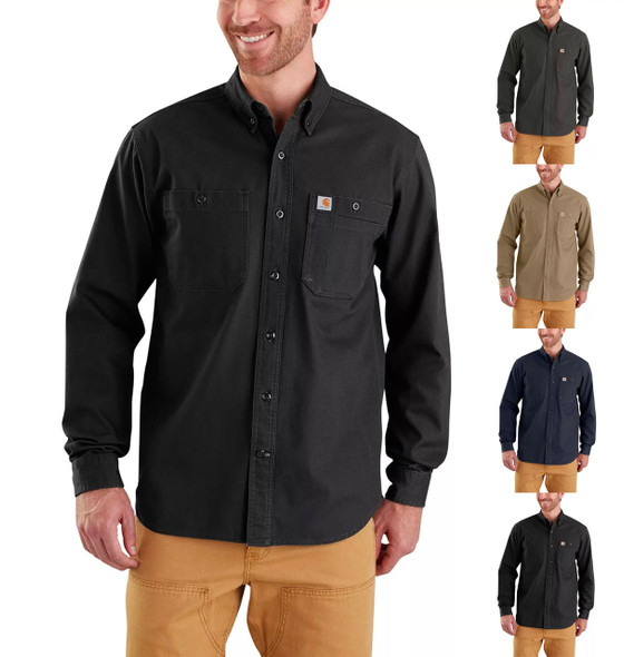 Carhartt Men's Rugged Flex Rigby Long Sleeve Work Shirts