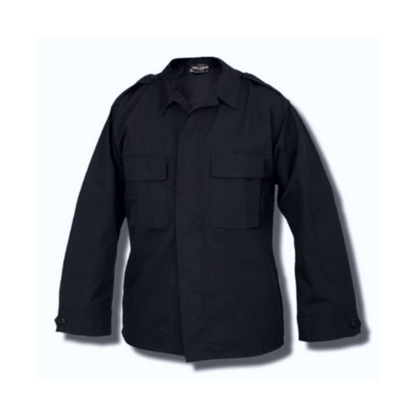 Tru-Spec 1481 Long Sleeve Tactical Shirt 65/35 Vat Dyed Cotton Twill, Midnight