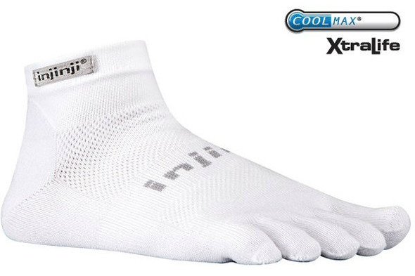 Injinji RUN 2.0 Original Weight Mini-Crew White