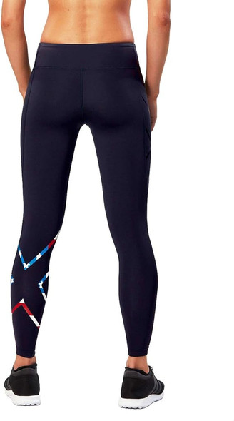 2XU Women's Core Navy USA Stars Stripes Compression Tights
