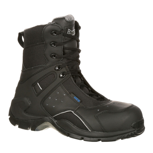 Rocky 911113 1st Med Duty Boots w/Side Zipper BLACK