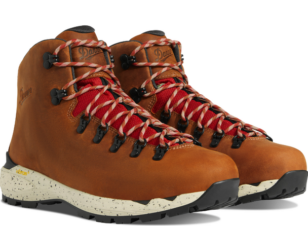 Danner 62710 Mountain 600 EVO Mocha Brown/Rhodo Red Hiking Shoes