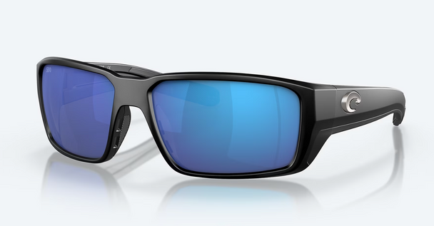 Costa Del Mar Fantail Pro Black Frame With Blue Mirror Polarized Sunglasses