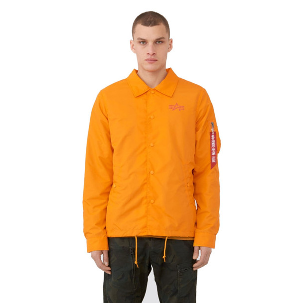 Alpha Industries Lightweight Coaches Jacket, Emergency Orange